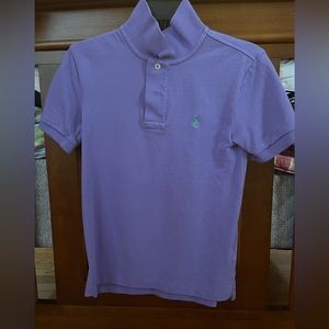 Boys Polo in lavender size 8. Like New!!